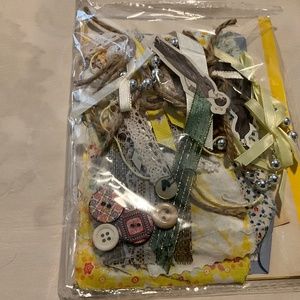 SLOW STITCHING KIT, JUNK JOURNAL, SCRAPBOOKING SUPPLIES & SNIPPET, OVER …